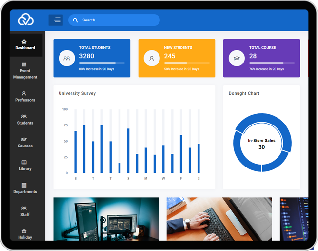 Admin Dashboard For E-Learning Marketplace