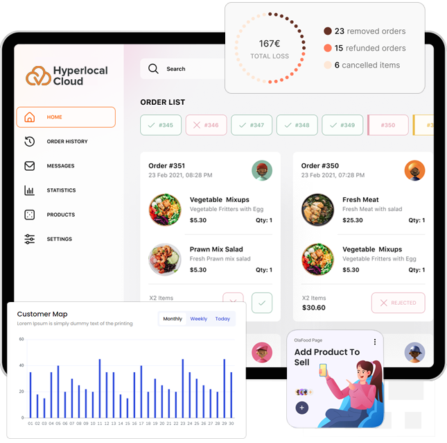 Vendor Panel For Talabat Clone App